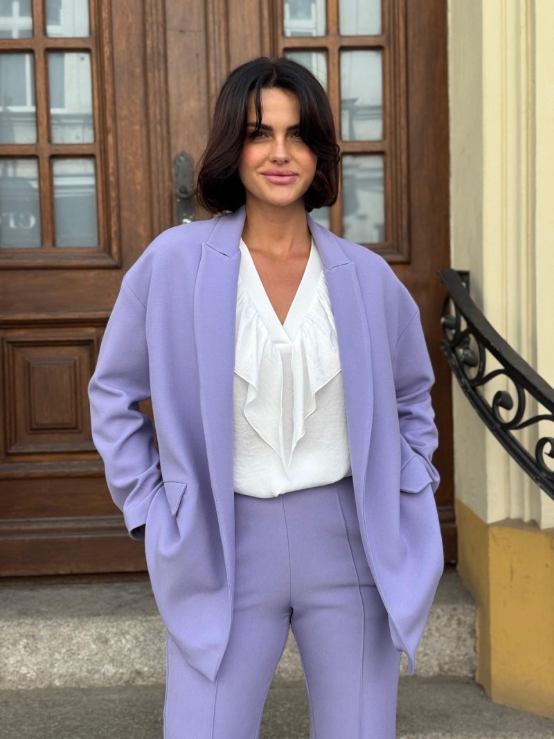 Miniatura produktu Oversize Żakiet w jasnofioletowym kolorze Cassie Lavender
