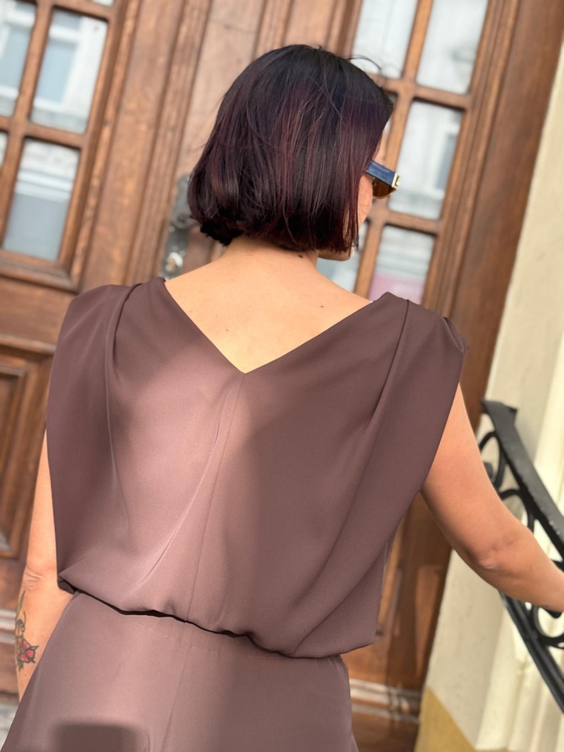 Miniatura produktu Dwustronna Brązowa Bluzka bez rękawów Blues Chocolate