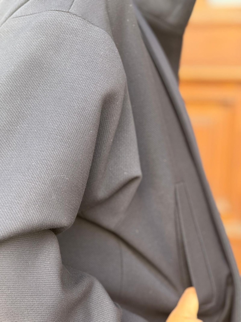 Miniatura produktu Elegancka Kurtka ze stójką z wiązaniem w kolorze granatowym Boxy&Navy