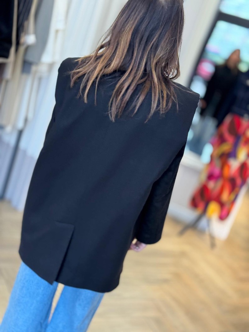 Miniatura produktu Wełniany Żakiet z domieszką kaszmiru w kolorze czarnym Mistero Black&Cashmere