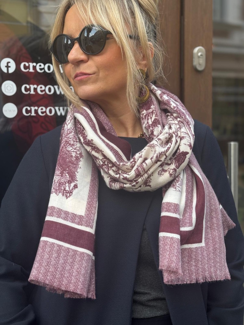 Miniatura produktu Szal Garden&Marsala