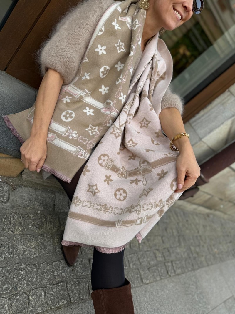 Miniatura produktu Szal Flowers&Cappuccino