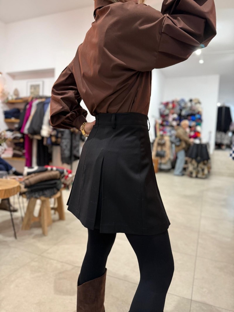 Miniatura produktu Garniturowa Spódniczka mini w kolorze czarnym Luxe Black