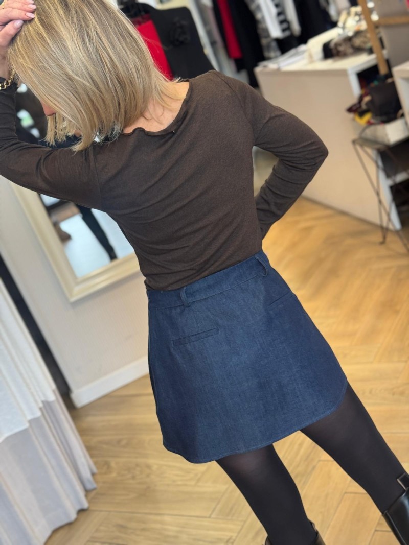 Miniatura produktu Spódnico-spodenki w kolorze ciemnoniebieskim Mini Liam Jeans&Lyocell