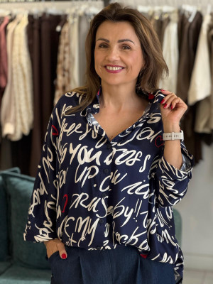 Koszula Ella Heart&Navy