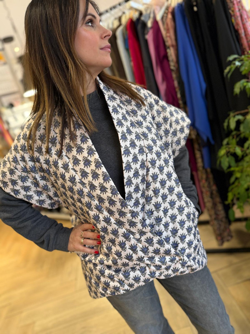 Miniatura produktu Kamizelka Pikowana Flowers