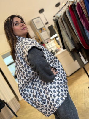 Kamizelka Pikowana Flowers