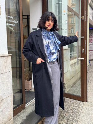 Płaszcz York Navy&Wool