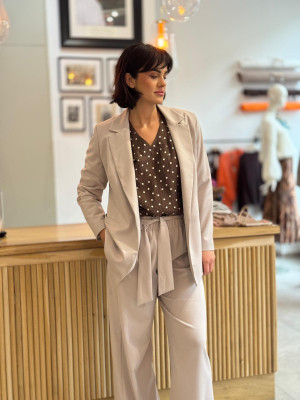 Żakiet Klasyczny Beige