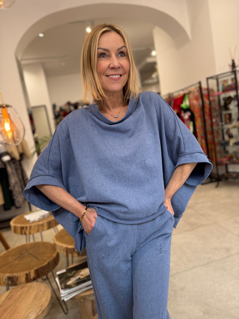 Miniatura produktu Bluza oversize Butterfly Blue