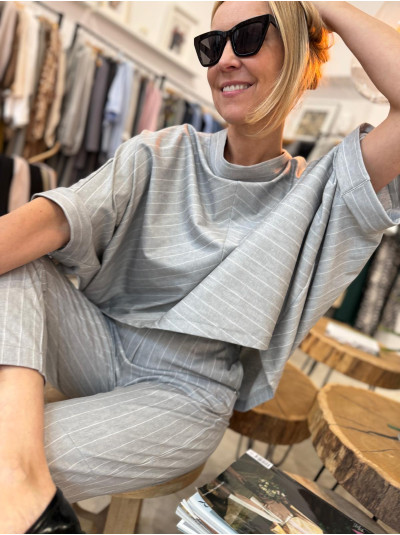 Bluza Oversize Butterfly Steel