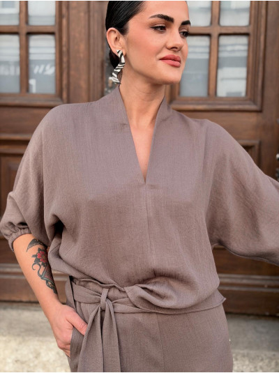 Luźna Bluzka o kroju kimono asymetryczna Danielle Fango