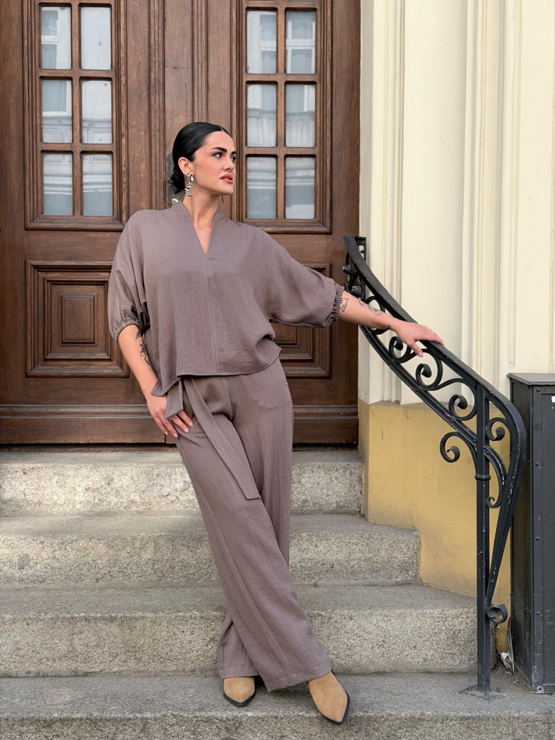 Miniatura produktu Luźna Bluzka o kroju kimono asymetryczna Danielle Fango