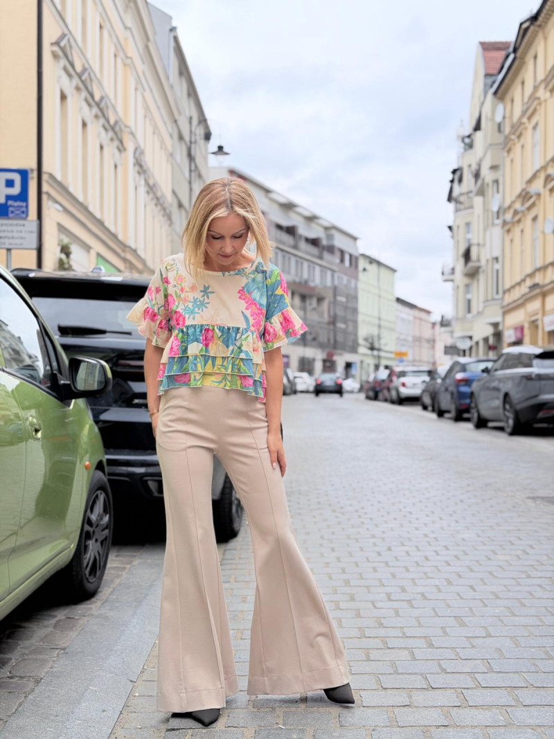 Miniatura produktu Spodnie Flare Beige