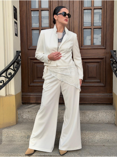 Apaszka Koronka White