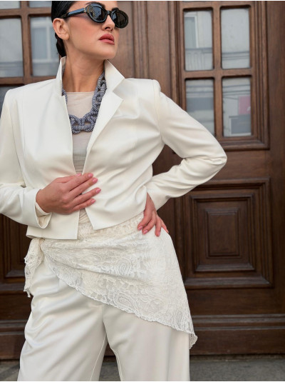 Apaszka Koronka White