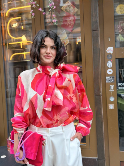 Bluzka Felicidad Orange&Flowers