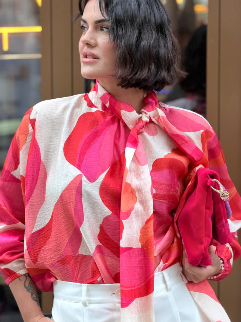 Miniatura produktu Bluzka Felicidad Orange&Flowers