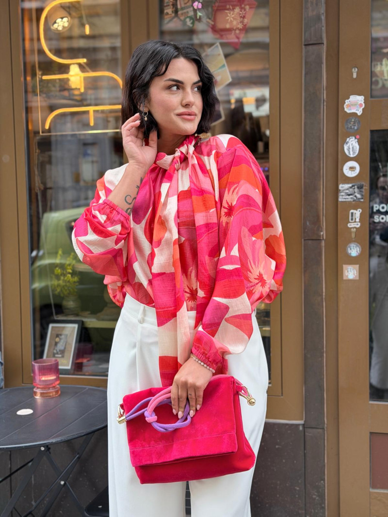 Miniatura produktu Bluzka Felicidad Orange&Flowers