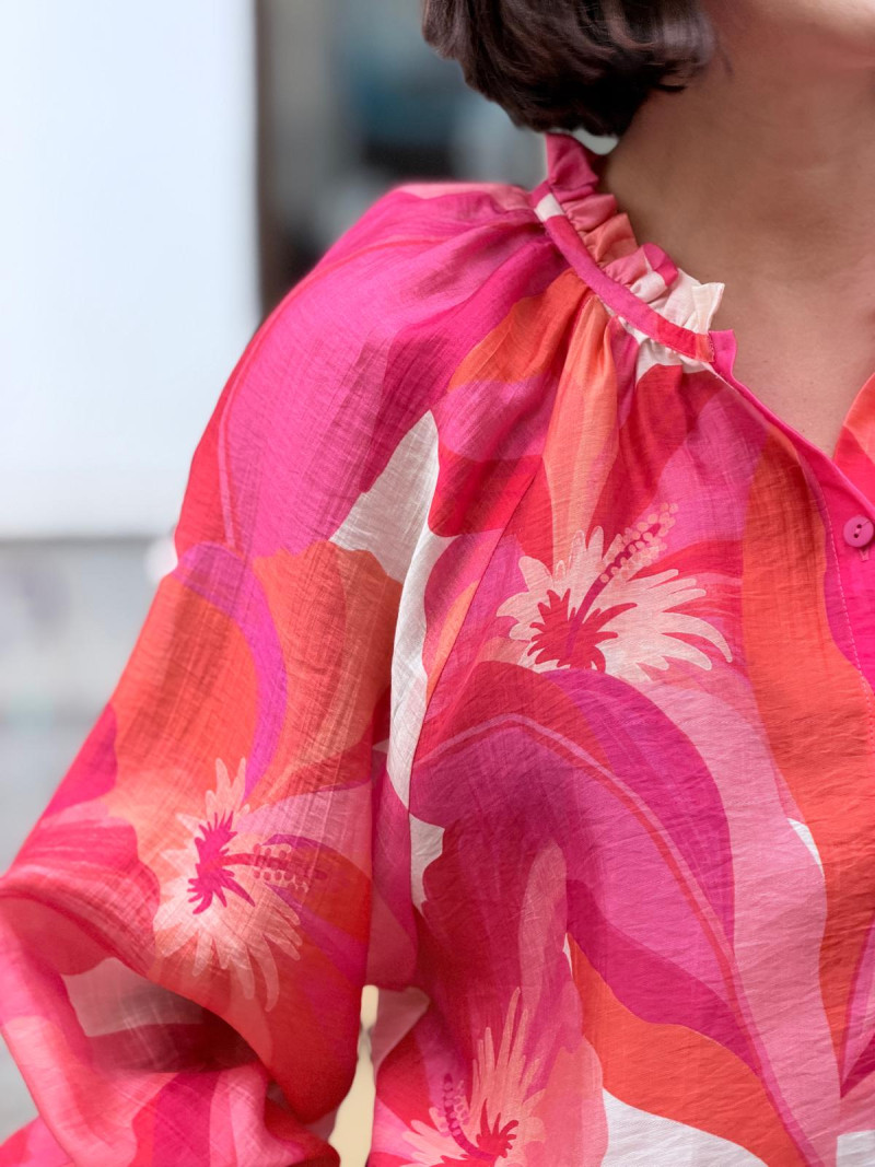 Miniatura produktu Koszula Sally Orange&Flowers