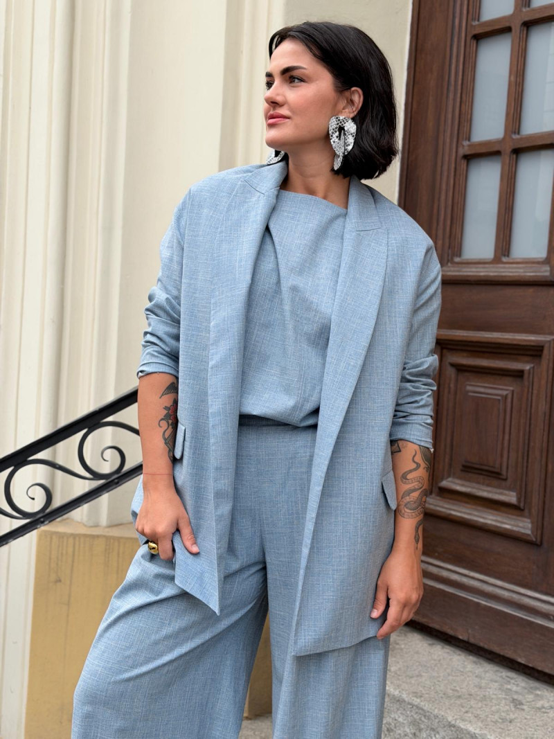 Miniatura produktu Żakiet Cassie Len&Wool Blue