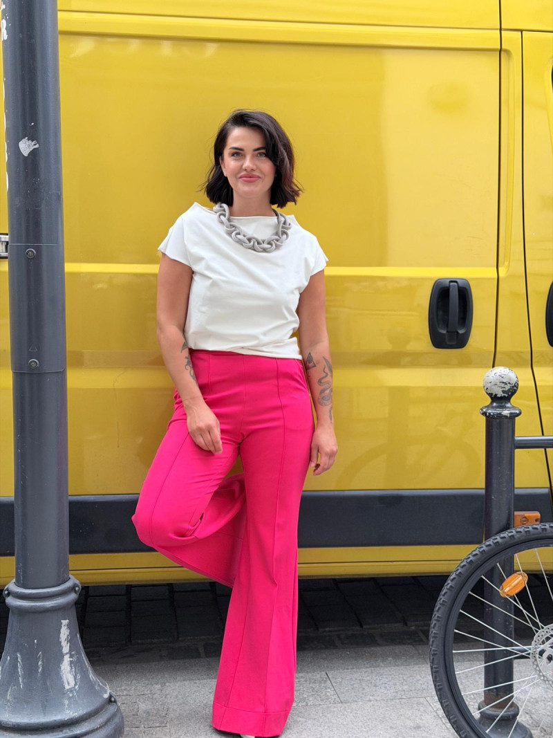 Miniatura produktu Spodnie Flare Magenta