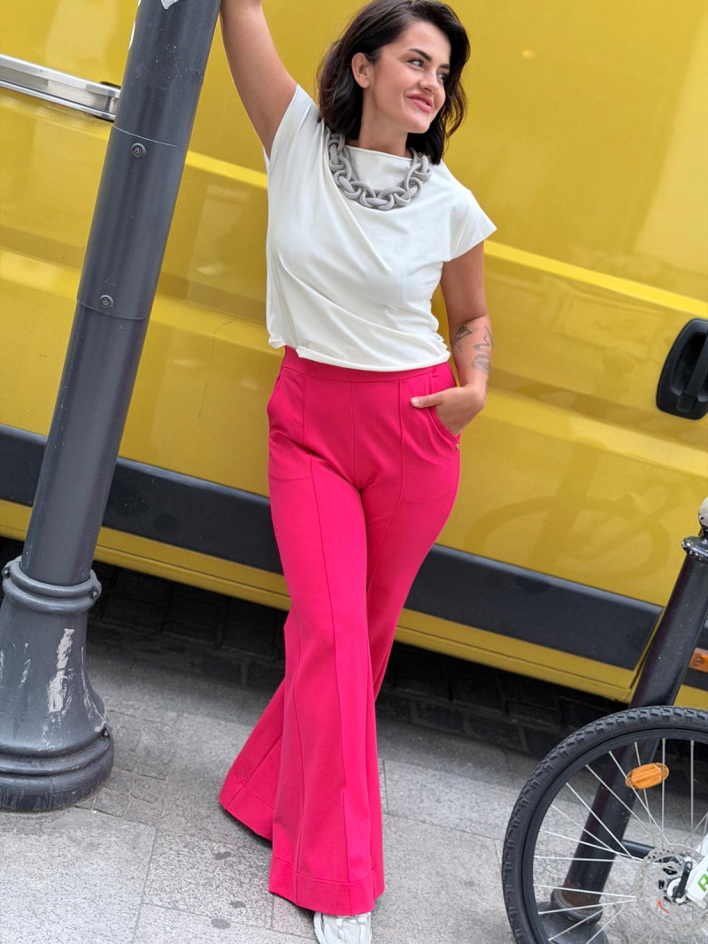 Miniatura produktu Spodnie Flare Magenta