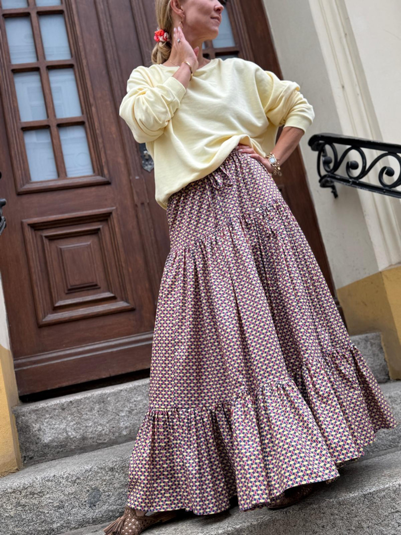 Miniatura produktu Spódnica Boho Damska midi na gumce Amelia Butter&Dots
