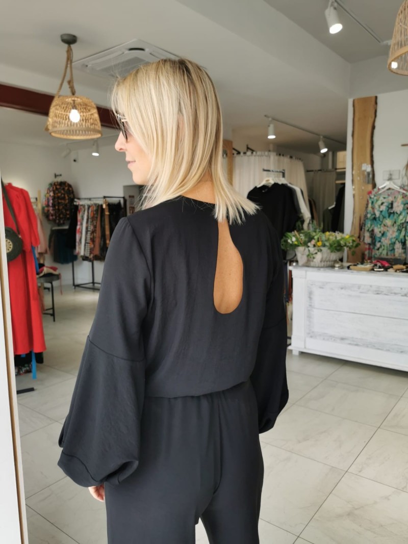 Miniatura produktu Elegancka Bluzka z bufiastymi rękawami w kolorze czarnym Hera Black