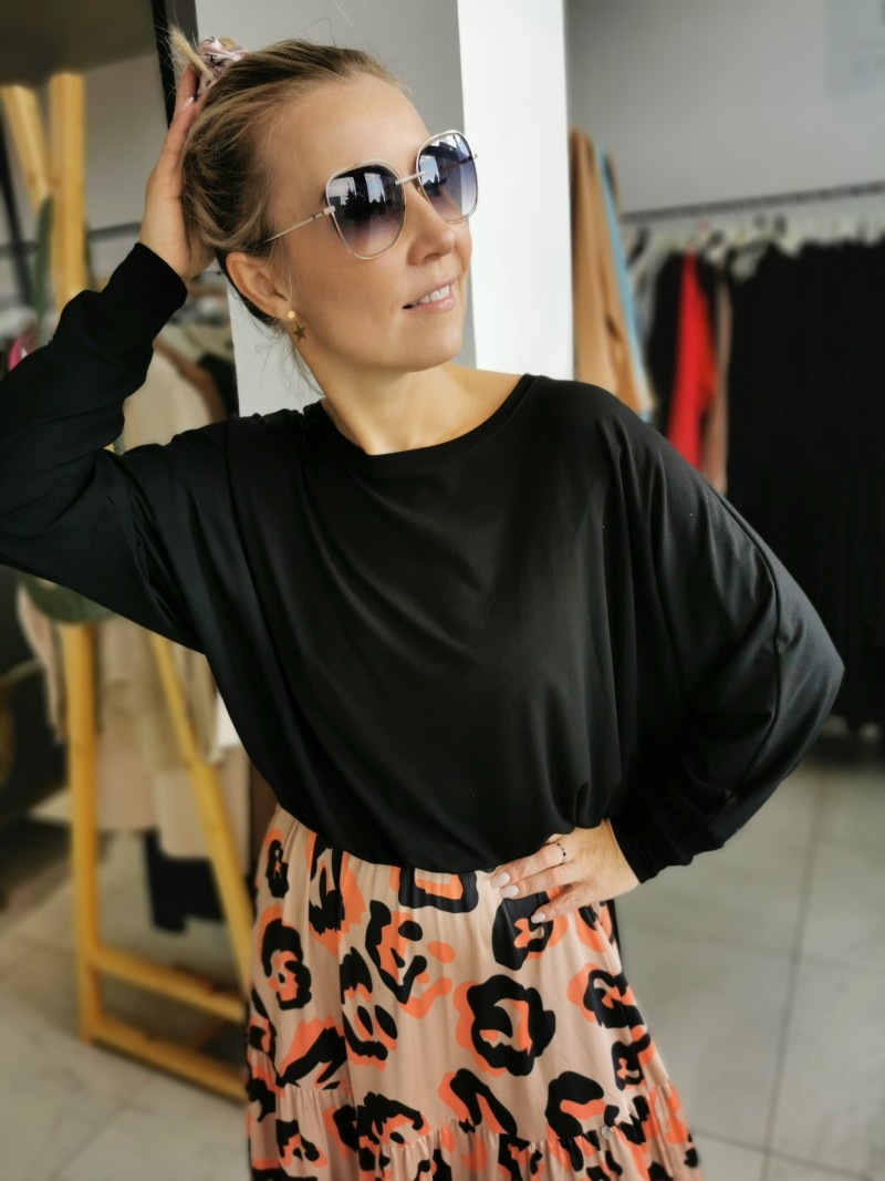 Miniatura produktu Wiskozowa Bluzka z wiązaniem w kolorze czarnym Pearl Black