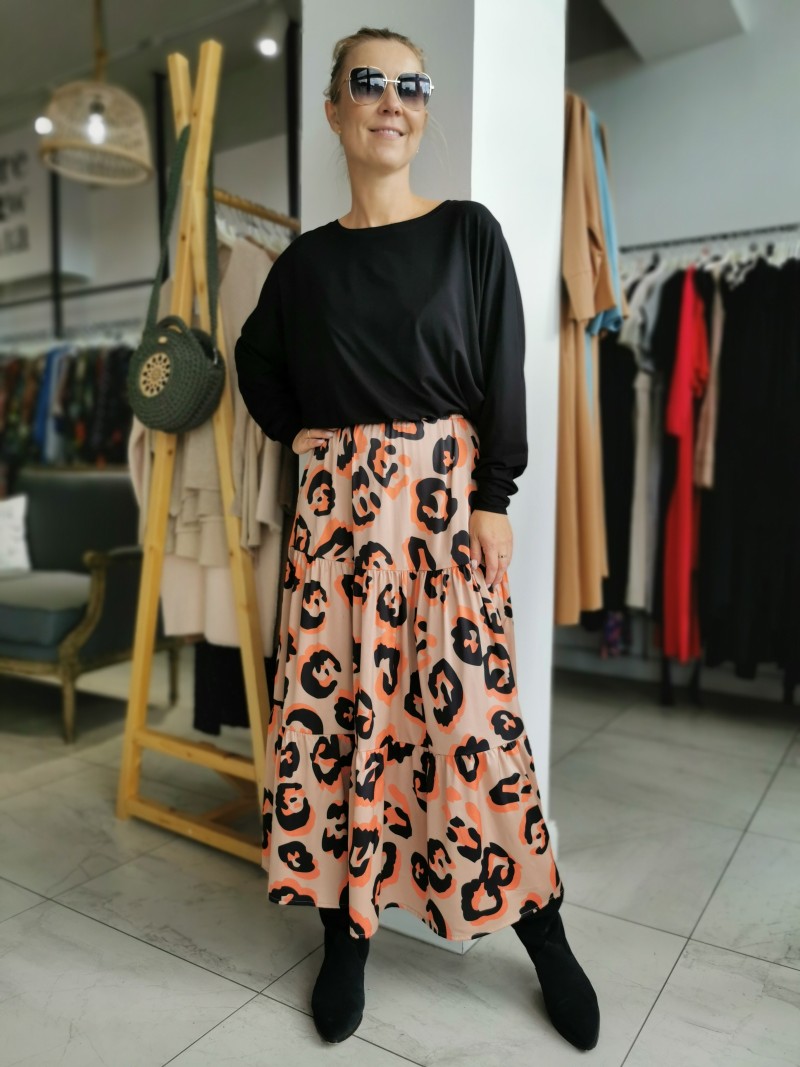 Miniatura produktu Wiskozowa Bluzka z wiązaniem w kolorze czarnym Pearl Black