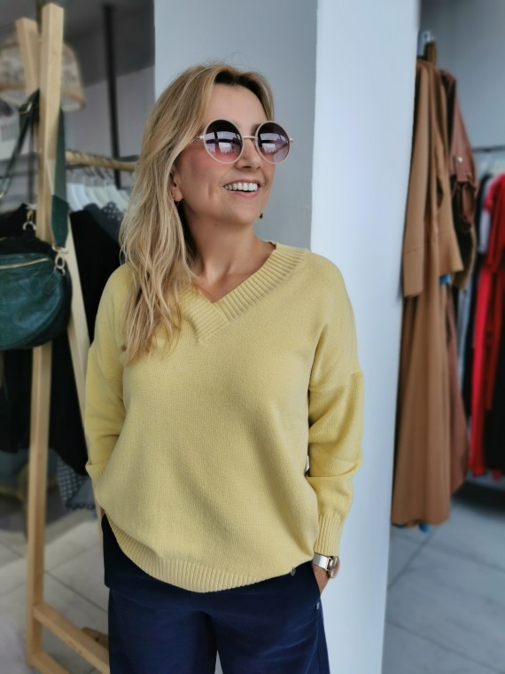 Sweter Basic Yellow