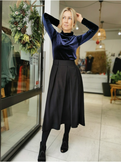 Spódnica midi w kolorze czarnym Amara Black