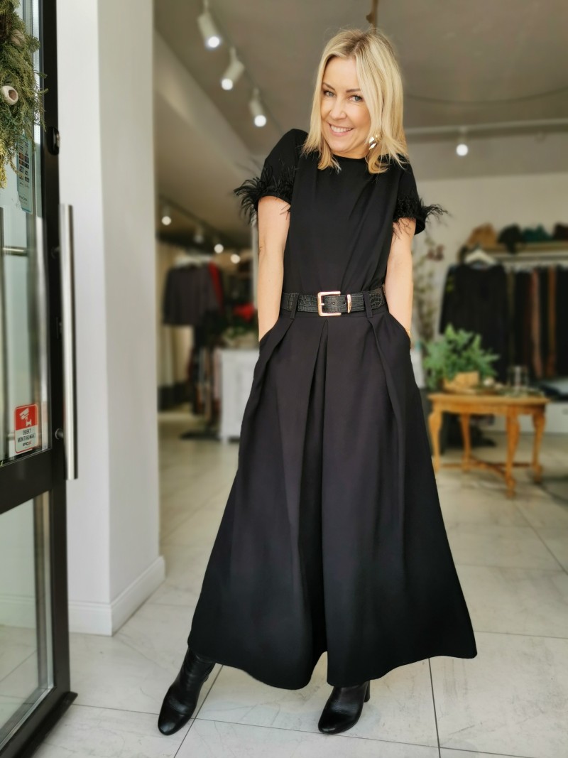 Miniatura produktu Czarna Spódnica trapezowa maxi Amara Black