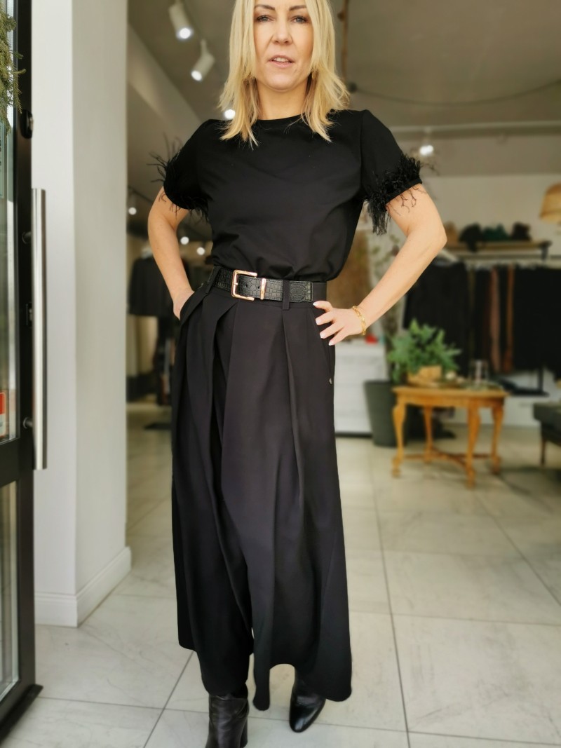 Miniatura produktu Trapezowa Spódnica maxi w kolorze czarnym Amara Black